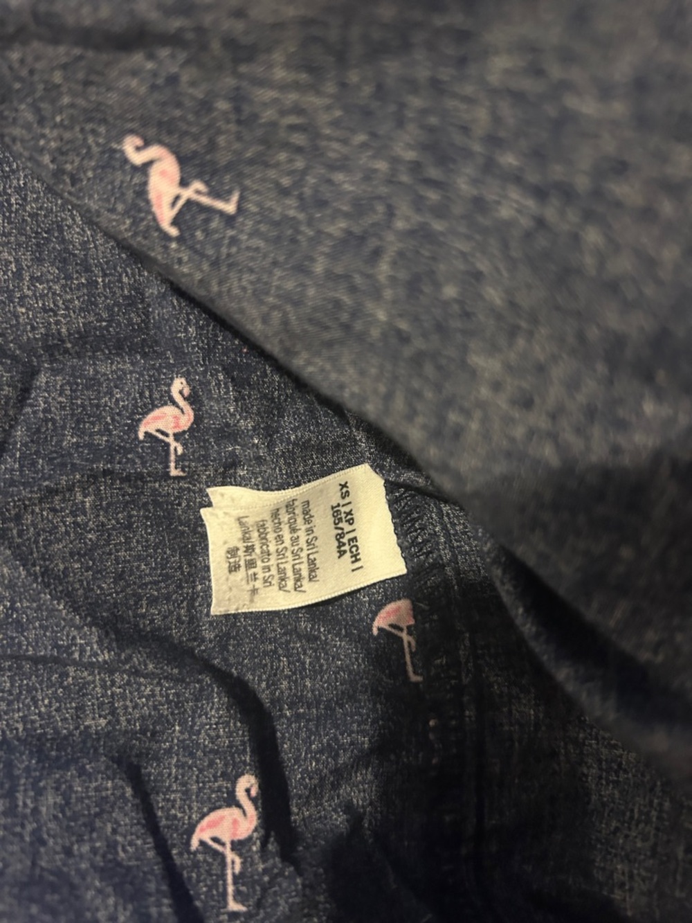 Navy Pink Flamingo Button-Up Shirt & Striped Bikini Set - Picture 11 of 11